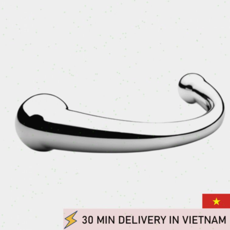 Steel G Spot Wand Curved Dual End Premium Feel 