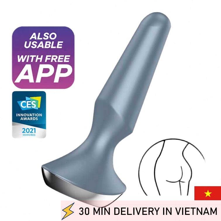 App Controlled Anal Plug Vibrating Smart Pleasure 