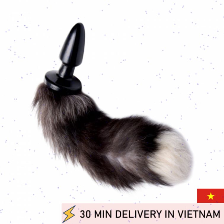 Tailz Grey Fox Tail Soft Cosplay Accessory 