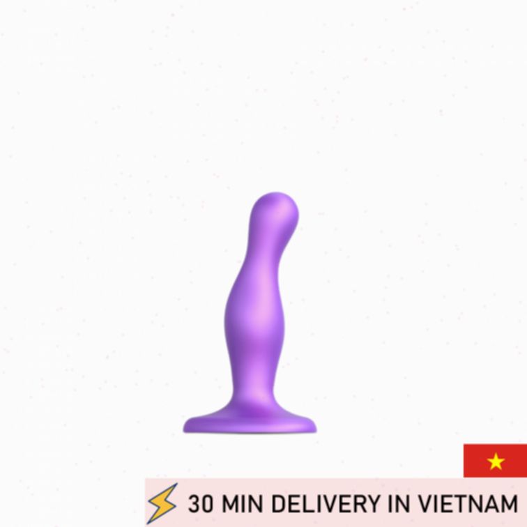 Curvy Plug Dildo Hybrid Flexible Dual Use Deep Stimulation 