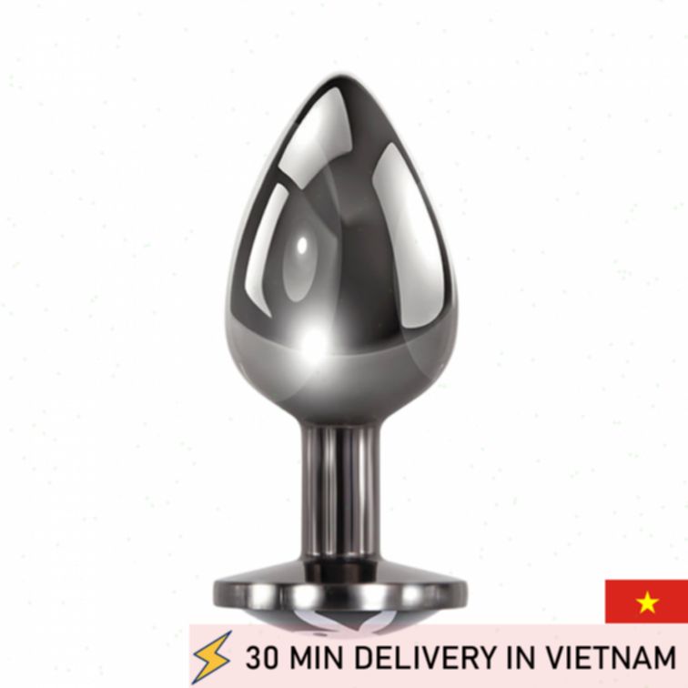 Metal Butt Plug Luxury Finish Smooth Anal Play 