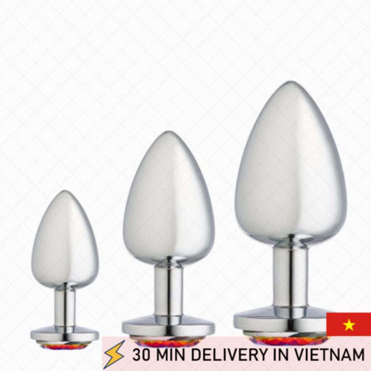 Chrome Anal Plug Silver Shine Smooth Luxury Feel 