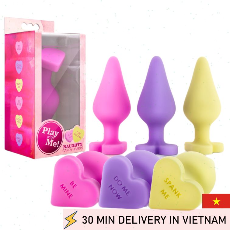 Candy heart plug playful cute anal fun sensation 