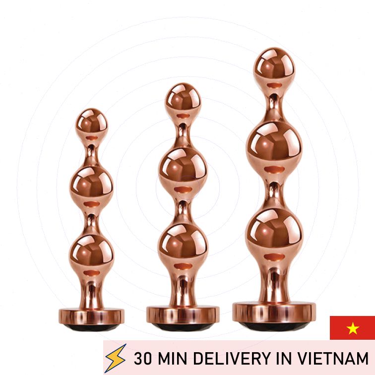 Luxury Anal Plug Set Gold Digger 3 Piece 