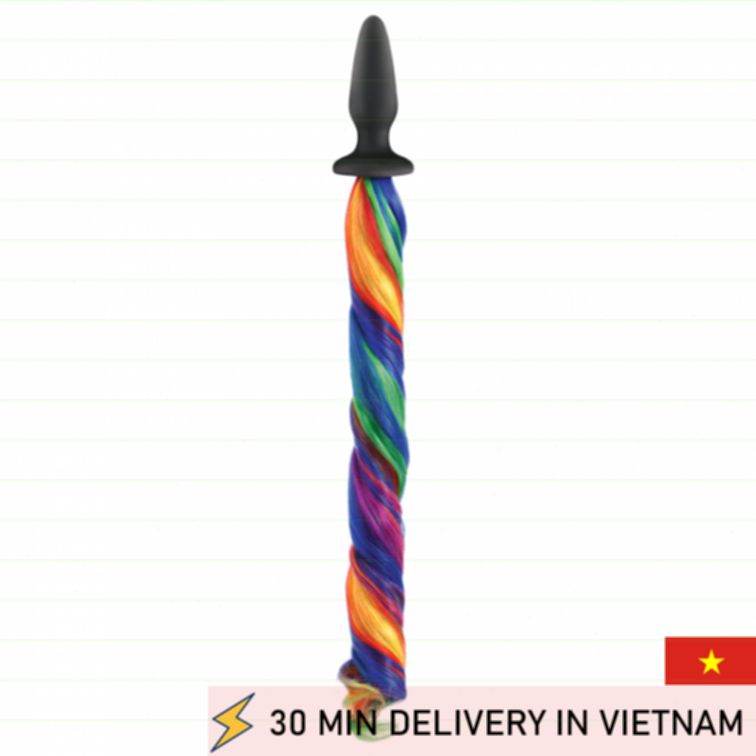 Unicorn Tail Plug Silicone Petplay Fantasy 