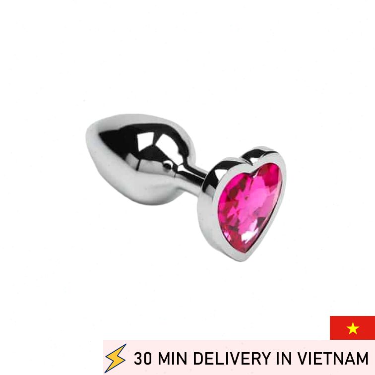 Heart Crystal Small Anal Plug Elegant Toy 