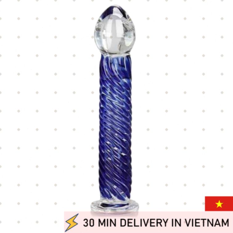 Glass Spiral Wand Stimulator Smooth Deep Pleasure 