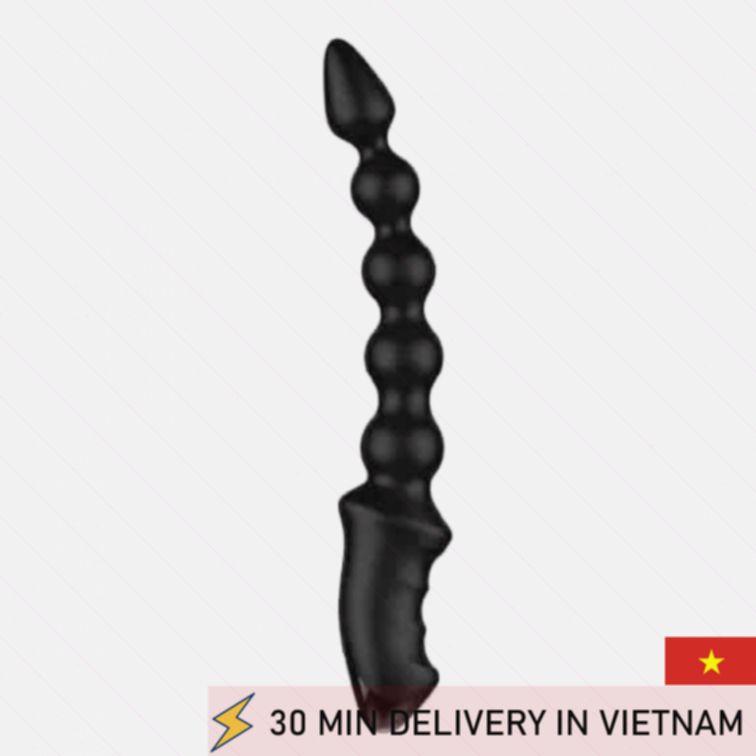 Flexible Anal Vibrator Beaded Design Deep Massage 