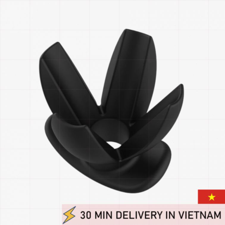Large Anal Spreader Plug 7.5cm Black Power 