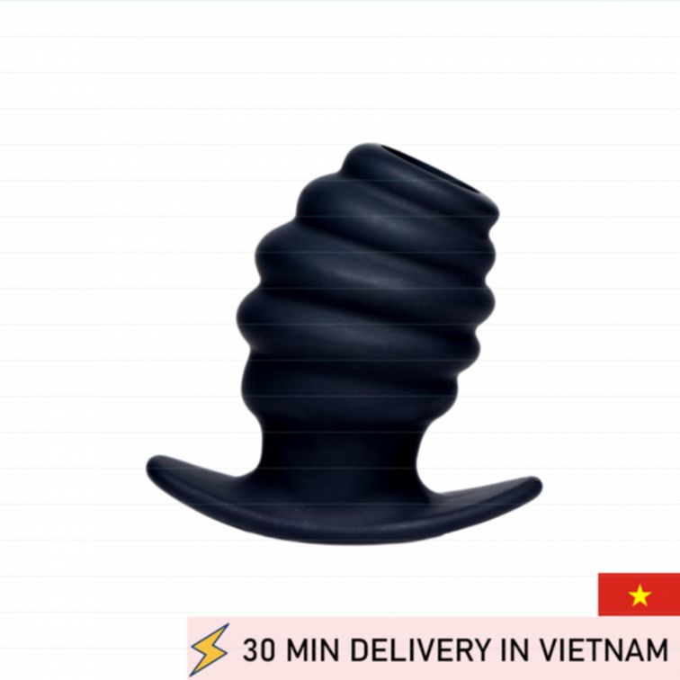 Silicone Tunnel Plug Ribbed Hollow Design 