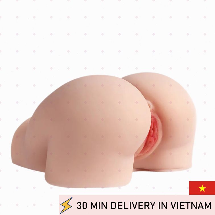 Realistic Butt Masturbator Soft Dual Entry Toy 