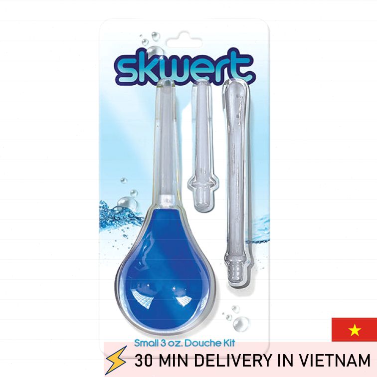 Skwert Enema Bulb Set 3 Nozzles Travel Kit 