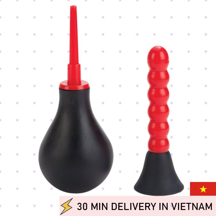 Anal Douche Dual Nozzle Hygiene Cleaner 