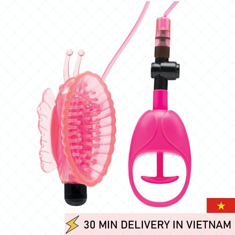 Vibrating pussy pump butterfly intense suction play 