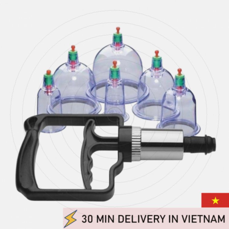 Cupping Pump Set 6 Piece Sukshen Acu Therapy Relax 