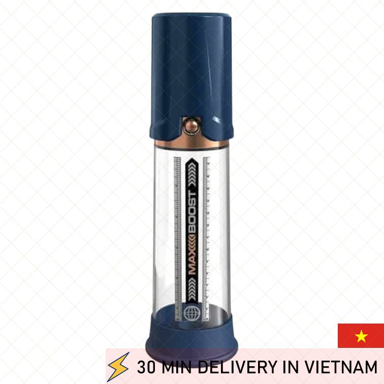 Max Boost Pump 2in1 Enhancement Device Clear Blue 