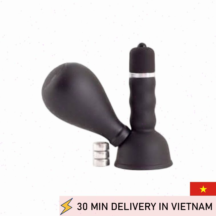 Toyfa Black Red Nipple Vibrator Pump Intense Stimulator 