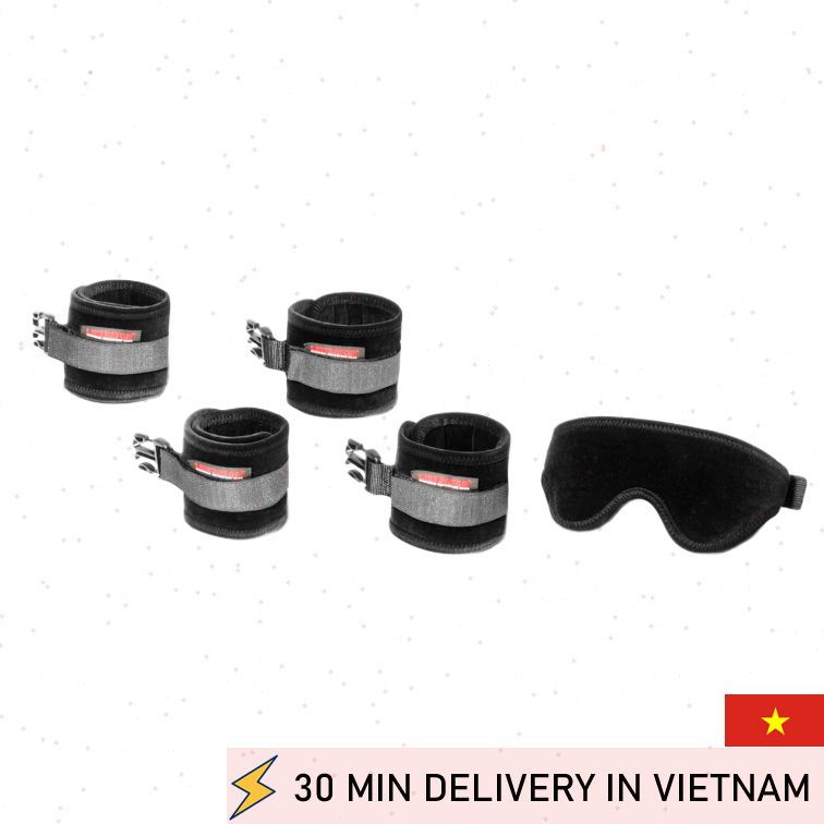 Luxury Bondage Kit Soft Restraints Seduction Set 