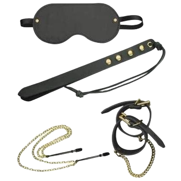  Cửa hàng bán Spartacus Kink Kit da đen đồng BDSM starter đầy đủ  chính hãng 