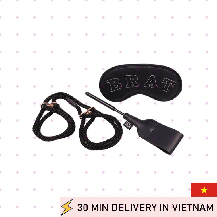 BDSM Kit Knotty Brat Bondage Tease Play Set 