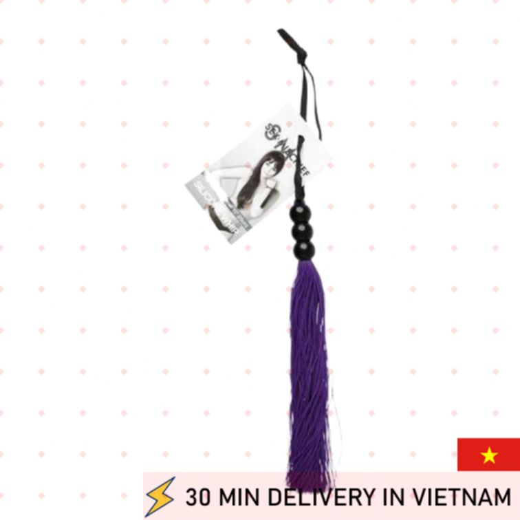 Small Silicone Whip Soft Strands Gentle BDSM Play 