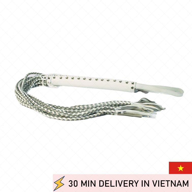 Leather Flogger Whip Premium BDSM Impact Play Tool 