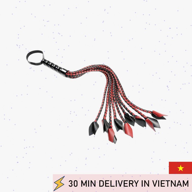 Braided Flogger Whip Thick Strands Intense Impact Play 