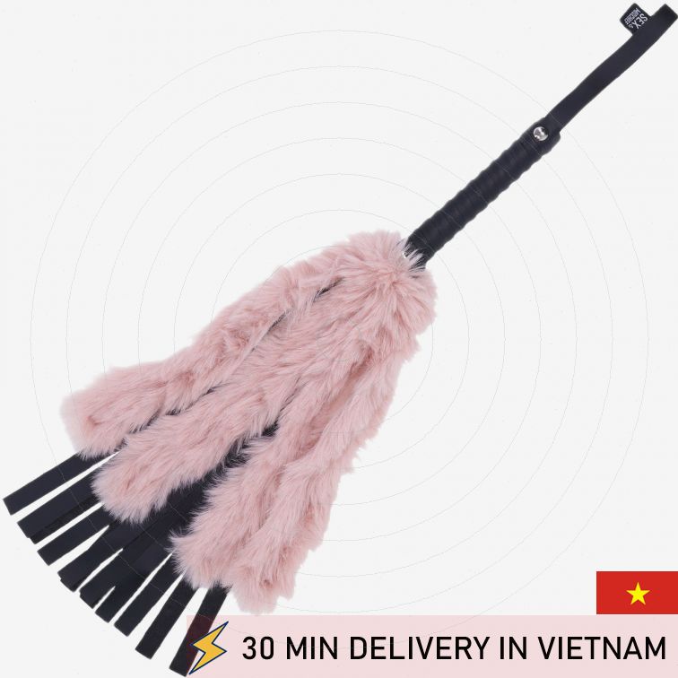 Faux Fur Flogger Soft Teasing BDSM Sensory Play 