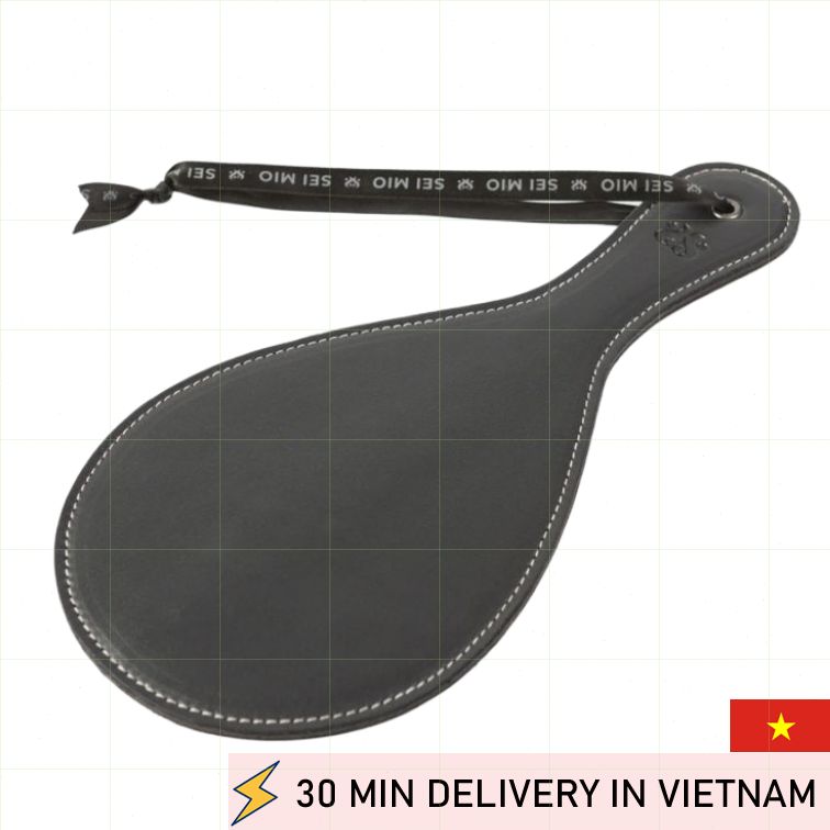 Spanking Paddle Round Black BDSM Impact 