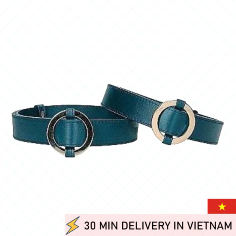Thigh Restraint Cuffs Green Bondage Fetish Gear 
