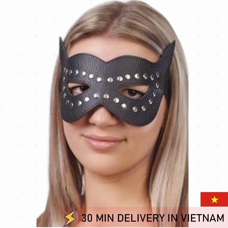 Leather Eye Mask Black Mystery Sensory Play 