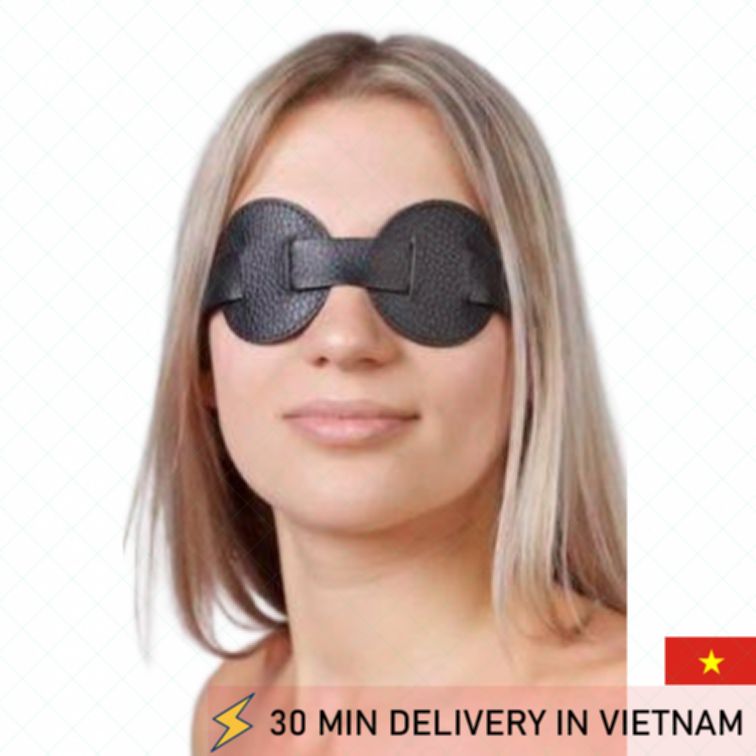 Black Blindfold Mask Soft Comfort Sleep Aid 