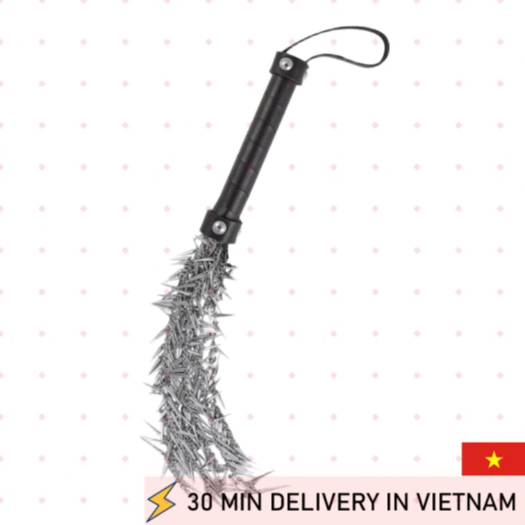 Metal Spike Whip Dominant BDSM Control Tool 