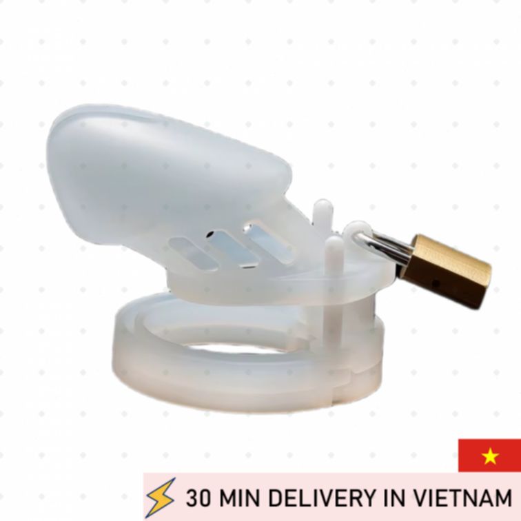 Male Chastity Cage Short Silicone Control Device 