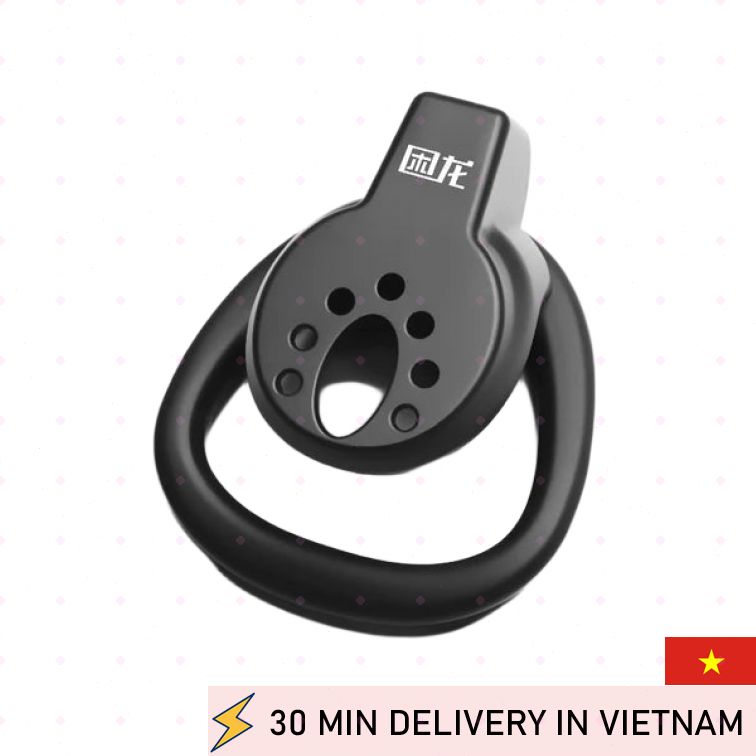 Male Chastity Cage Flat Design Secure Comfort Bondage Play 