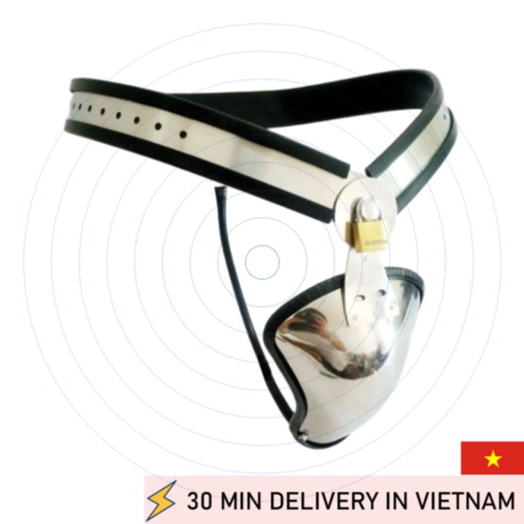 Black Emperor Steel Chastity Belt Adjustable 