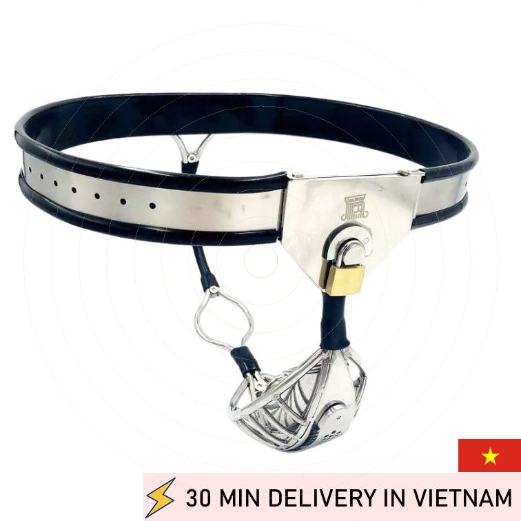 Male chastity cage steel control secure design 