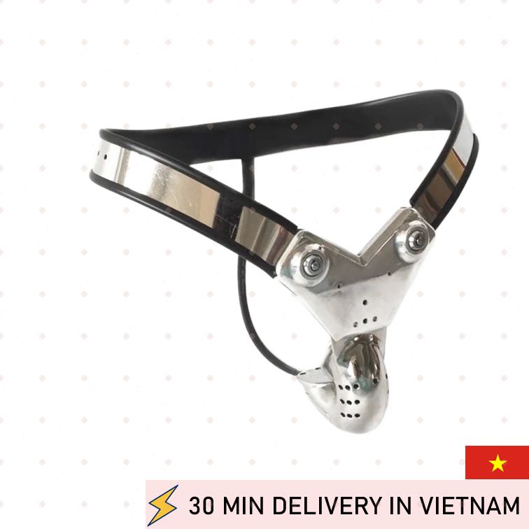 Men Stainless Steel Chastity Cage Secure Lock Device 