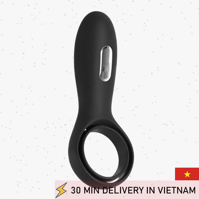 Rechargeable Vibrating Cock Ring Dual Stim Power 