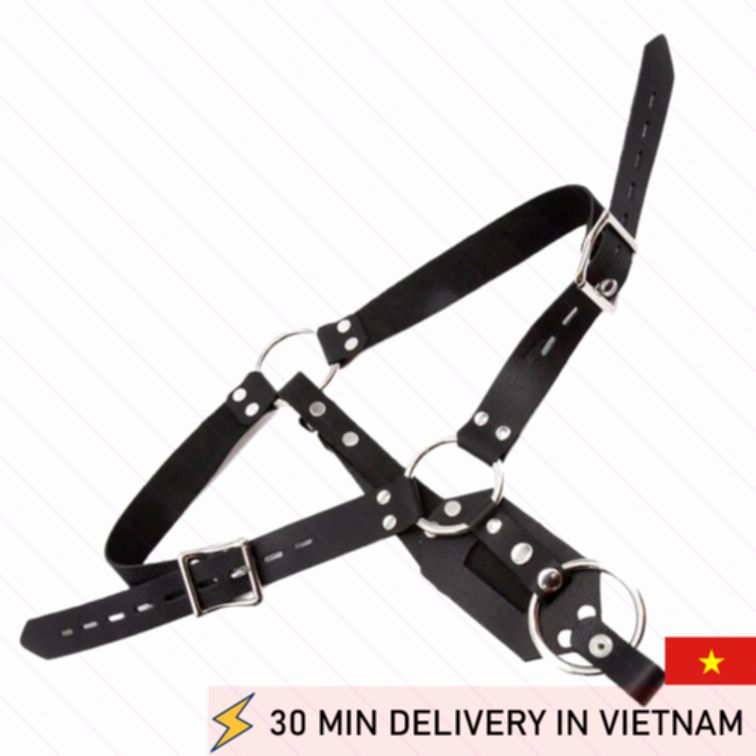 Anal Plug Harness With Cock Ring Secure Fit 