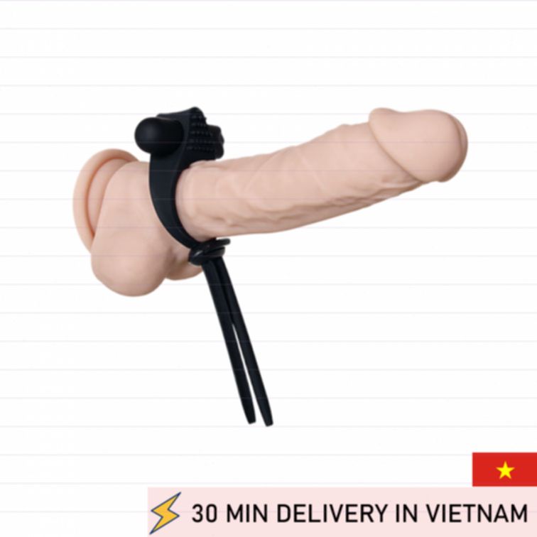 Stealth Vibrating Ring Black Couple Pleasure Boost 