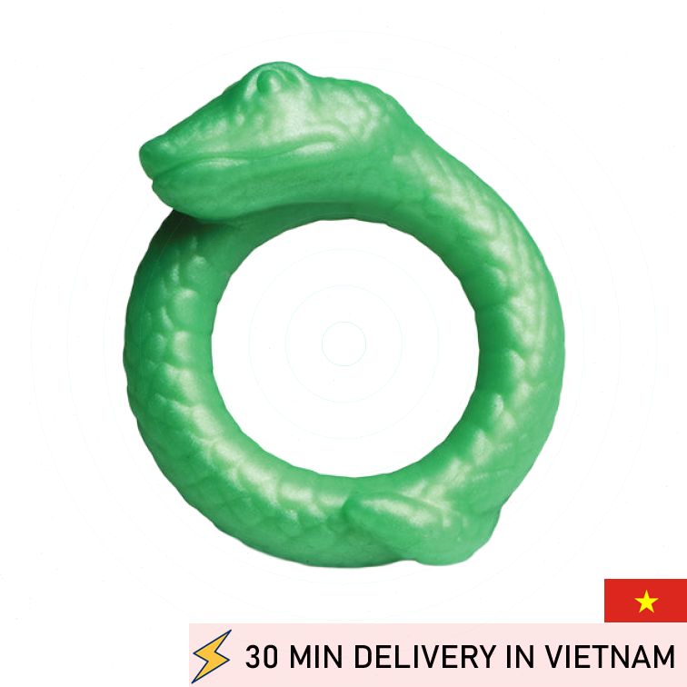 Snake Cock Ring Flexible Textured Stimulation 