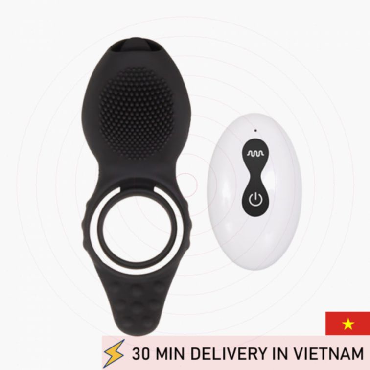 Mr Flicker Vibrating Tongue Cock Ring Dual 