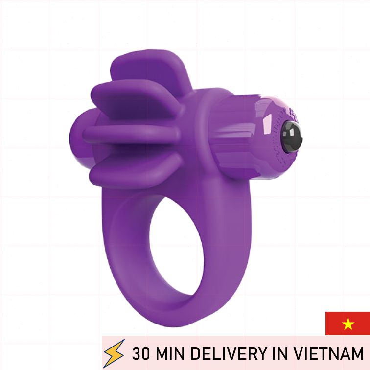 Vibrating Cock Ring Deep Bass Powerful Stimulation 