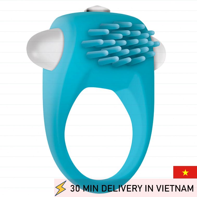 Penis Ring Vibrator Teal Tickler Extra Pleasure 