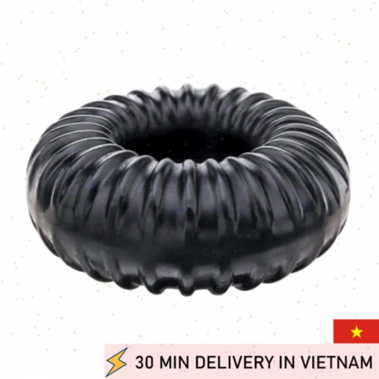 Ribbed cock ring long lasting firm erection enhancer 