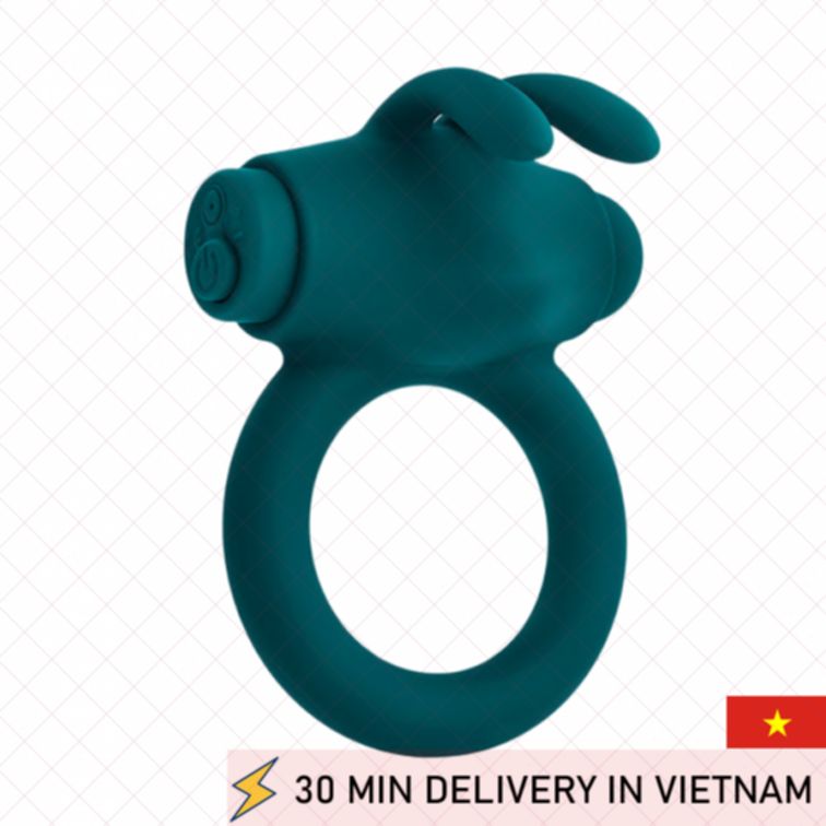Bunny Vibrating Ring Stretchy Dual Stimulation 