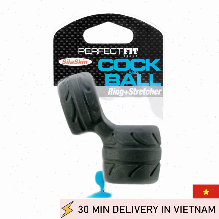 Perfect Fit SilaSkin Cock Ring Stretch Black 
