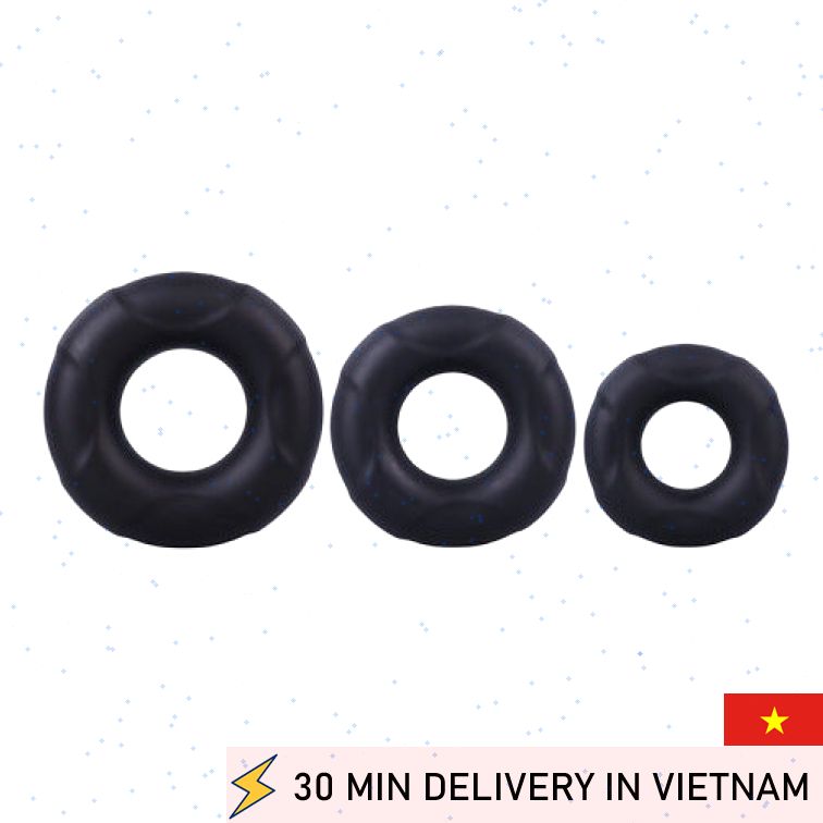 Cock Ring Set Silicone Durable Performance 