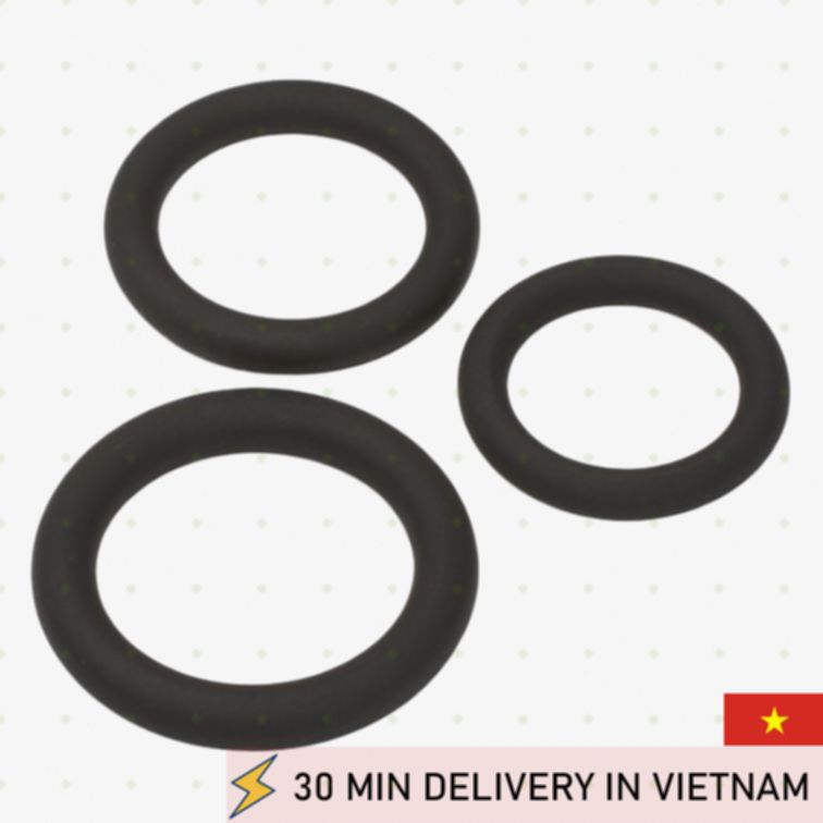 Cock ring set stretch durable stamina boost enhancer 